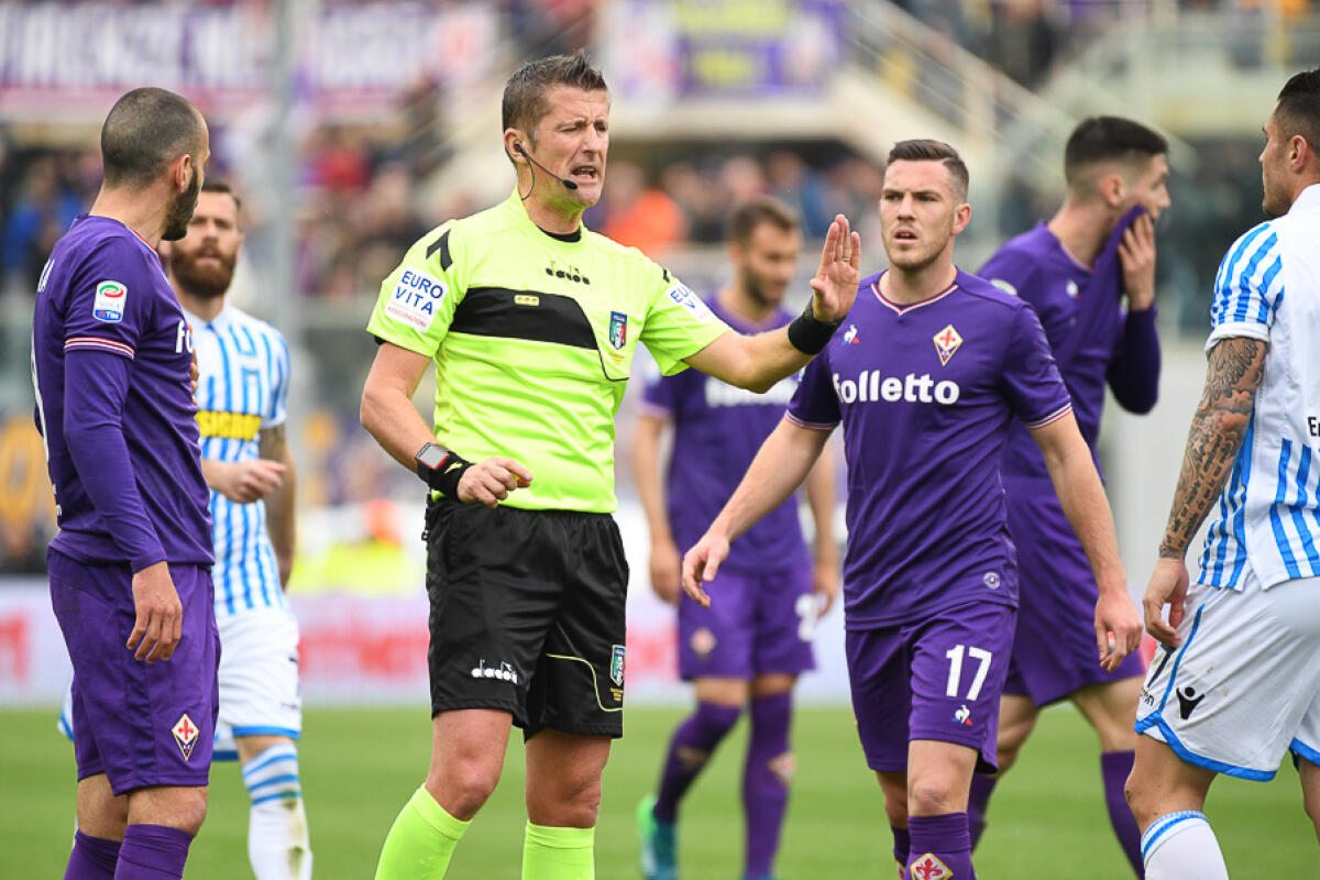 Designazioni arbitrali Fiorentina-Roma: Banti ad arbitrare e Orsato al Var. Gli altri... - Firenze, stadio Artemio Franchi, 15.04.2018, Fiorentina-Spal, Foto Fiorenzo Sernacchioli. Copyright Labaroviola.com, Orsato