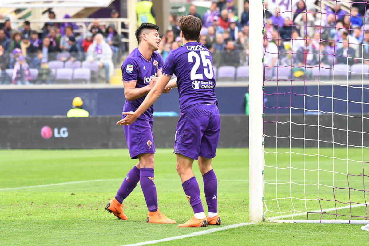 Il campanello d'allarme: Chiesa e Simeone non si intendono. Lo dimostrano le statistiche... - Firenze, stadio Artemio Franchi, 15.04.2018, Fiorentina-Spal, Foto Fiorenzo Sernacchioli. Copyright Labaroviola.com, Chiesa e Simeone