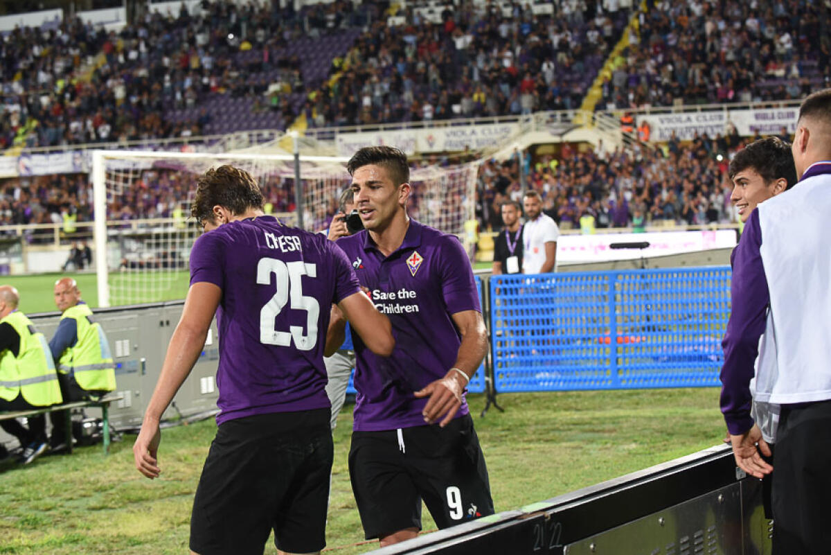 La Nazione, l'impegno tra Chiesa e Simeone, cercheranno l'intesa a partire da Bologna - Firenze, stadio Artemio Franchi, 26.08.2018, Fiorentina-Chievo, Foto Fiorenzo Sernacchioli. Copyright Labaroviola.com, Chiesa e Simeone