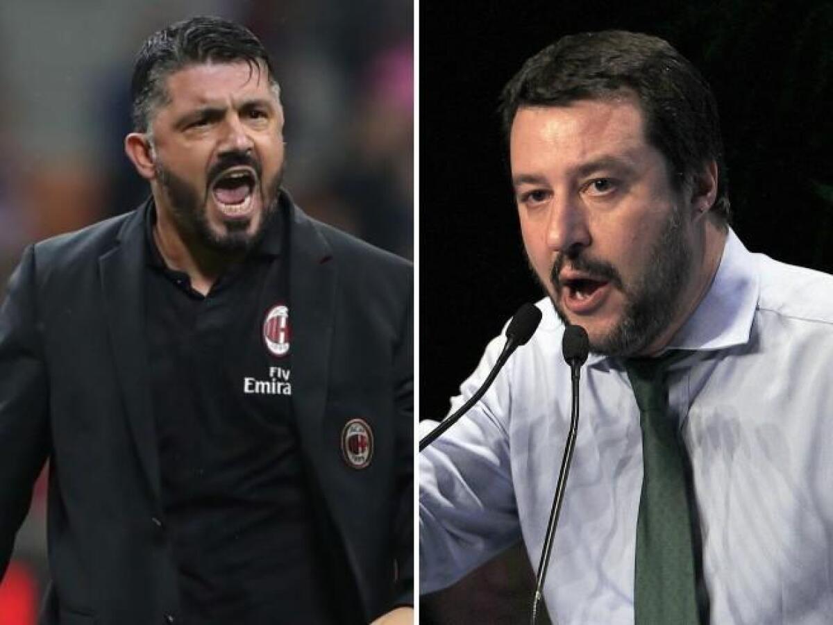 Gattuso risponde a Salvini: "Le sue critiche? Pensi ai veri problemi dell'Italia, non a me" - 