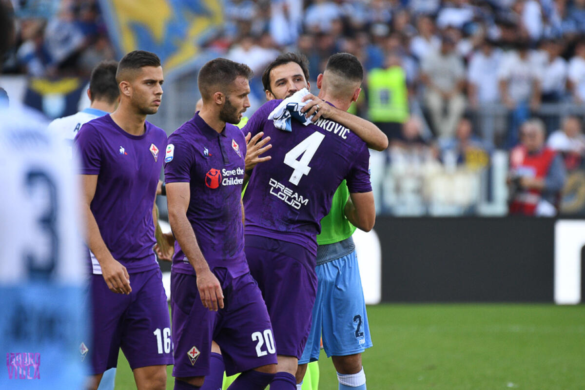 "Pioli arrabbiato con la società, Badelj non voleva andar via. Ecco perché non è stato trattenuto" - Roma, Stadio Olimpico, 07.10.2018, Lazio-Fiorentina, foto Fiorenzo Sernacchioli. Copyright Labaroviola.com, Badelj e Milenkovic