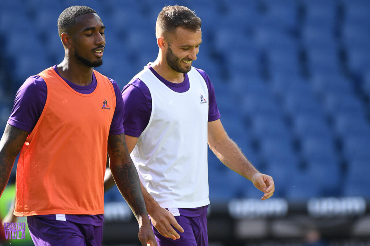 (VIDEO): Pezzella si allena in gruppo, vuole recuperare per Fiorentina-Juventus - Roma, Stadio Olimpico, 07.10.2018, Lazio-Fiorentina, foto Fiorenzo Sernacchioli. Copyright Labaroviola.com, Pezzella