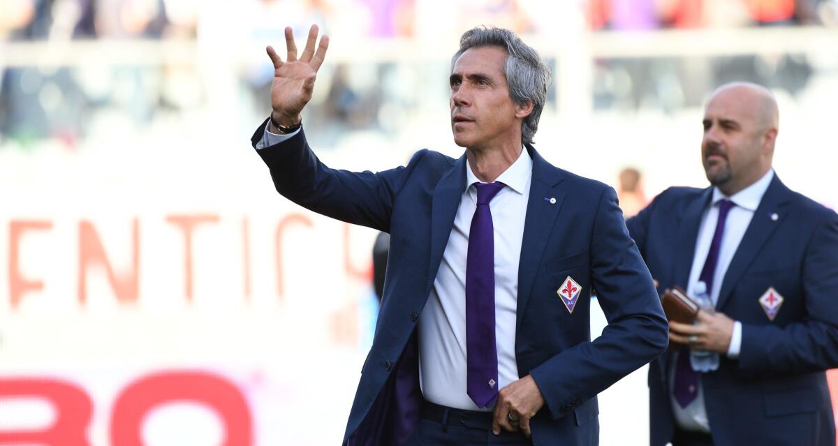 Sousa: “Contento di essere qui, saluto Firenze”. Coincidenza o retroscena nella sua presenza? - Firenze, stadio Artemio Franchi, 13.05.2017, Fiorentina-Lazio, Foto Fiorenzo Sernacchioli. Copyright Labaroviola.com