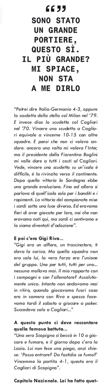 Oggi Albertosi compie 79 anni: “Il mio ricordo più bello? La Coppa delle Coppe con la Fiorentina...”