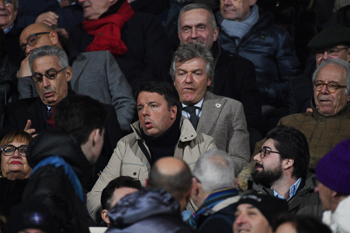 Renzi: "Indegni di Firenze e idioti gli autori delle scritte su Heysel e Scirea" - Firenze, stadio Artemio Franchi, 9.02.2018, Fiorentina-Juventus, Foto Fiorenzo Sernacchioli. Copyright Labaroviola.com