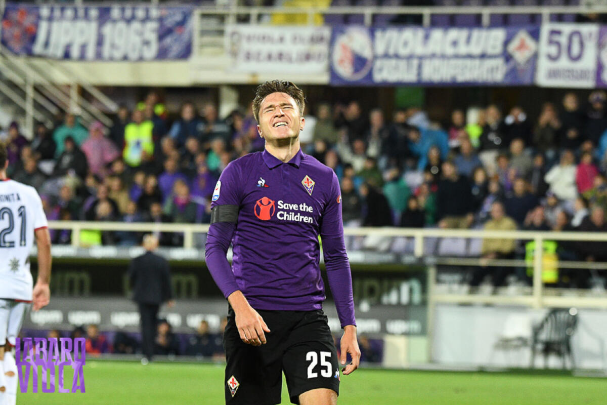 Chiarugi su Chiesa:" Il ragazzo è poco lucido quando calcia in porta. Ecco cosa lo condiziona.." - Firenze, stadio Artemio Franchi, 21.10.2018, Fiorentina-Cagliari, Foto Fiorenzo Sernacchioli. Copyright Labaroviola.com, Chiesa