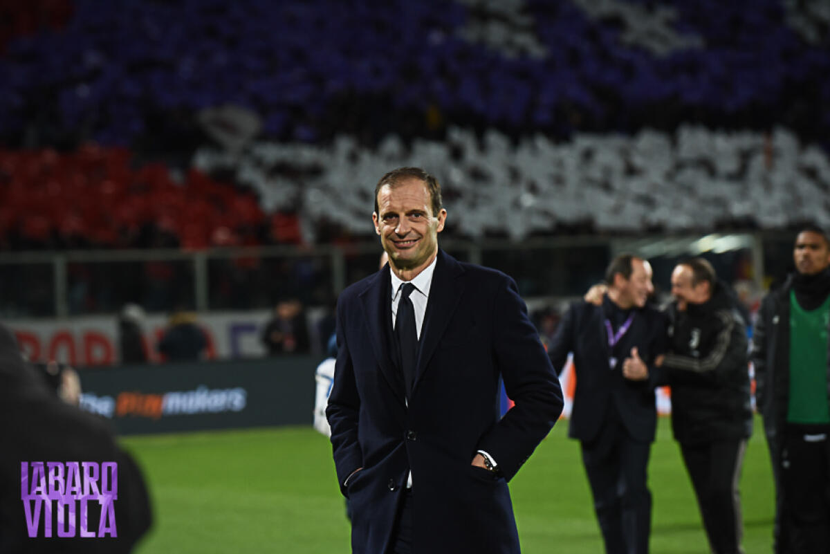 Allegri: "Firenze è stata meravigliosa, pubblico migliore in campo. La scritta Heysel..." - Firenze, stadio Artemio Franchi, 1.12.2018, Fiorentina-Juventus, Foto Fiorenzo Sernacchioli. Copyright Labaroviola.com