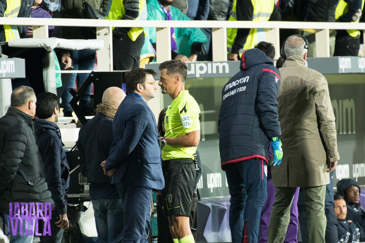 "Aiuti arbitrali", i viola hanno un punto in più, Chievo il più aiutato. L'Atalanta... - Firenze, stadio Artemio Franchi, 21.10.2018, Fiorentina-Cagliari, Foto Fiorenzo Sernacchioli. Copyright Labaroviola.com
