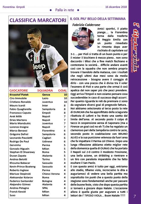 Prima di Fiorentina-Empoli leggi gratuitamente “I’Tifoso Viola” al suo interno...