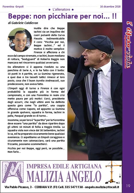 Prima di Fiorentina-Empoli leggi gratuitamente “I’Tifoso Viola” al suo interno...