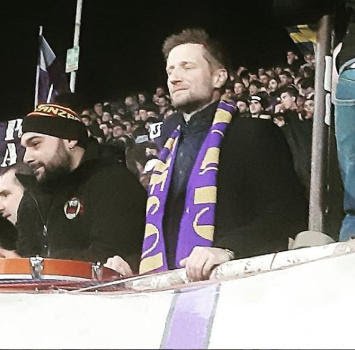 FOTO, Jorgensen in Fiesole durante Fiorentina-Juventus. Saluti e abbracci per tutti
