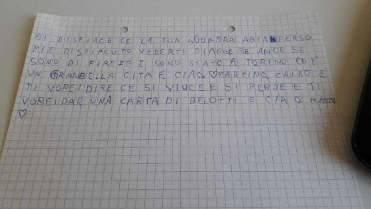Martino e Davi si incontrano. La storia dei bambini tifosi termina a lieto fine - 