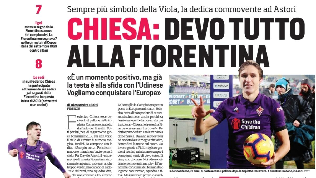 Spettacolo Chiesa, si prende il pallone e commuove i tifosi viola. Sul futuro la certezza è una sola... - 