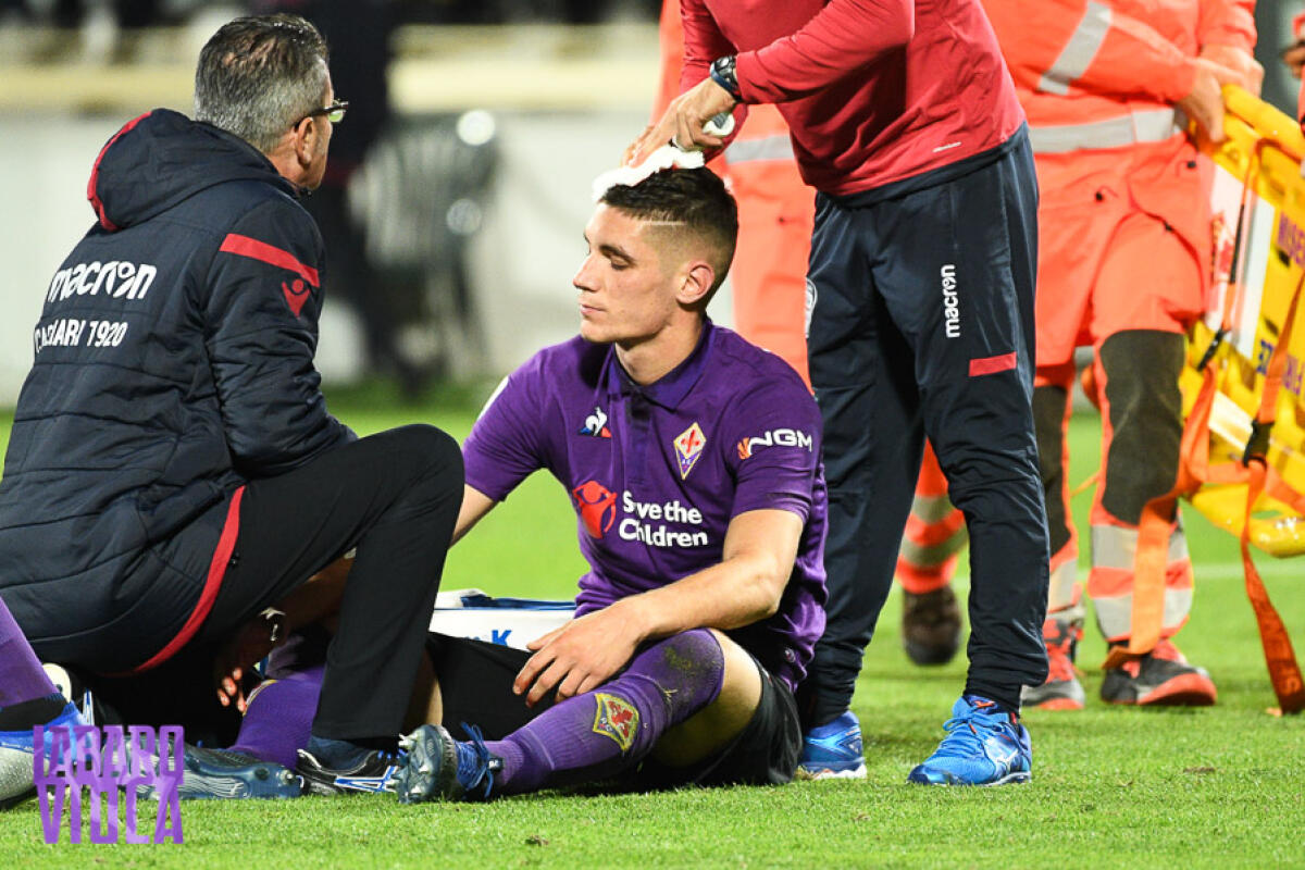 Milenkovic è già tornato a Firenze, per lui febbre nella notte. Proverà a recuperare per la Roma - Firenze, stadio Artemio Franchi, 21.10.2018, Fiorentina-Cagliari, Foto Fiorenzo Sernacchioli. Copyright Labaroviola.com, Milenkovic