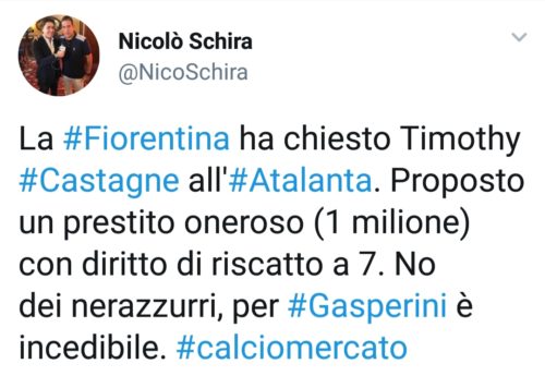 Retroscena, la Fiorentina e l'offerta per Castagne, ma l'Atalanta ha rifiutato, il motivo...