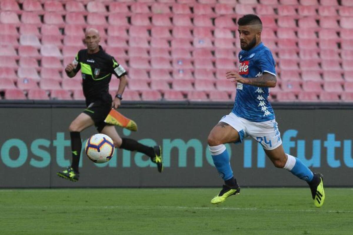 Curiosità: Insigne come Bonucci? Il figlio in tv nello scherzo de "Le Iene" con la maglia della Fiorentina. Il video - Napoli's forward Lorenzo Insigne    during  italian Serie A  soccer  match between  SSC Napoli and  AFC Fiorentina at the San Paolo stadium in Naples,  15 September 2018.
ANSA / CESARE ABBATE