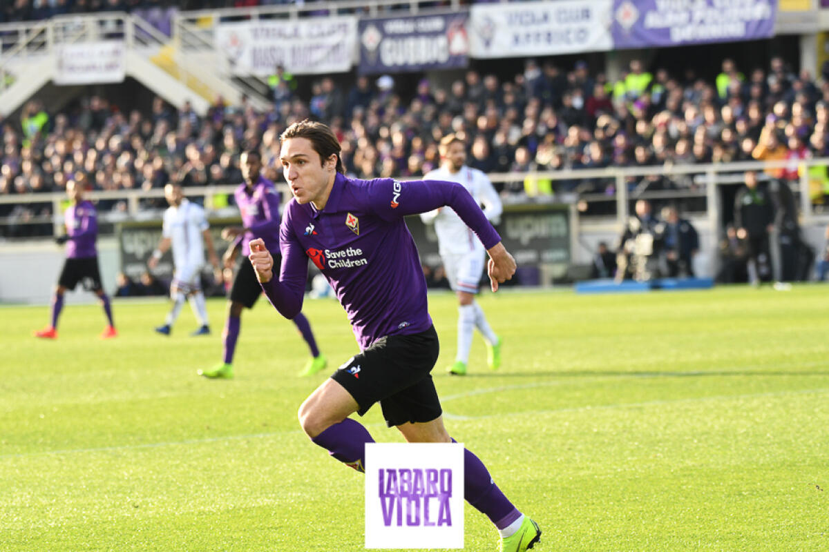 Chiesa: "Tifosi viola, ci aspettano partite difficili. Venite allo stadio abbiamo bisogno di voi" - Firenze, stadio Franchi, 20.01.2019, Fiorentina-Sampdoria, foto Fiorenzo Sernacchioli. Copyright Labaroviola.com,