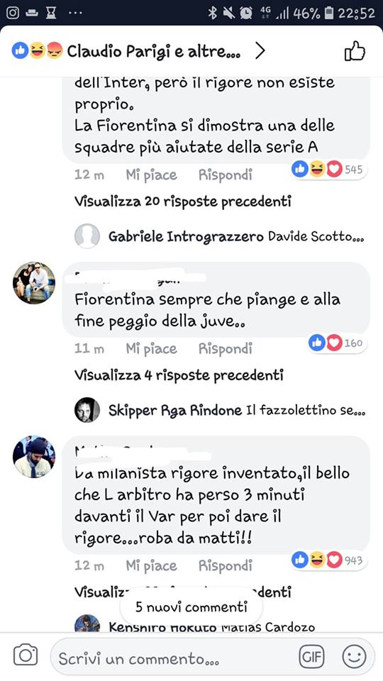 (FOTO) Fiorentina insultata da tifosi di tutte le squadre di A. "Siete peggio della Juve"