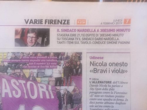 Stasera a "30esimo minuto" su Toscana TV ospite Dario Nardella. Conduce Simone Pagnini con...