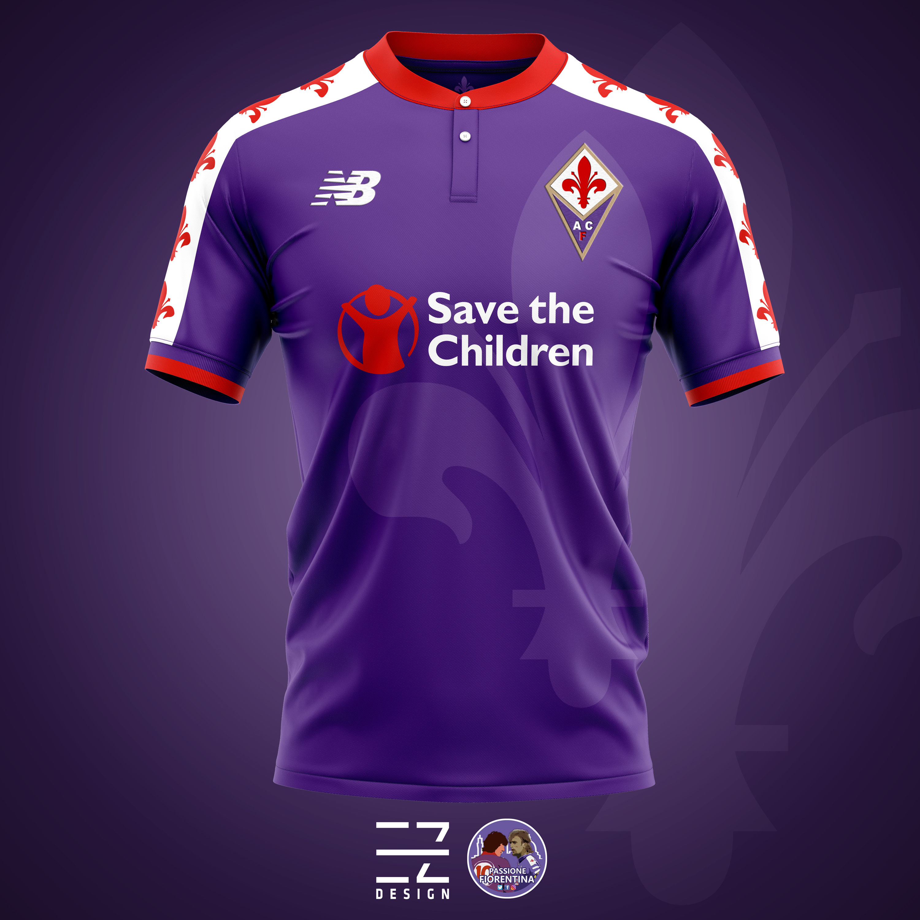 Se la nuova maglia della Fiorentina fosse cosi? Via Le Coq Sportif. Ecco quattro proposte