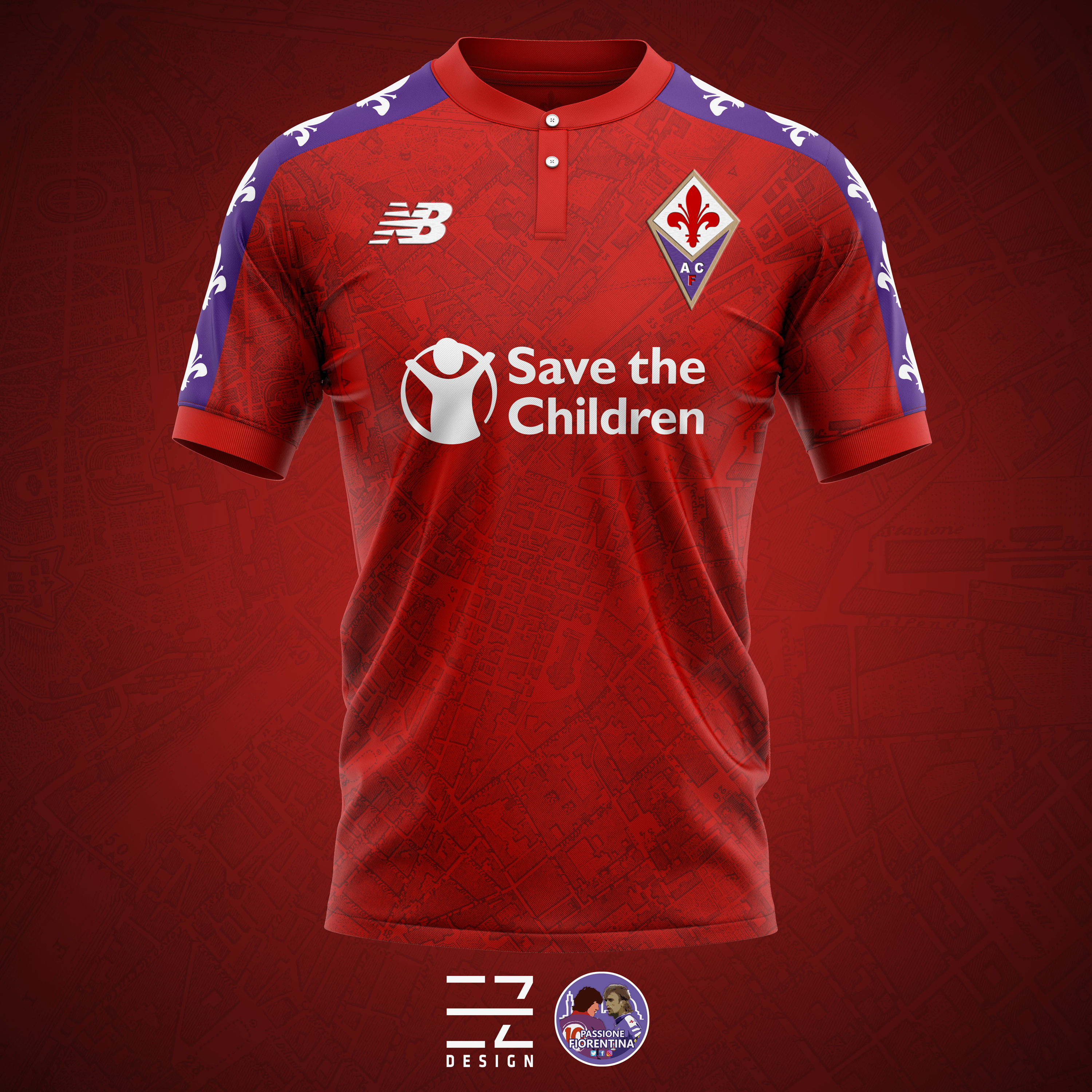 Se la nuova maglia della Fiorentina fosse cosi? Via Le Coq Sportif. Ecco quattro proposte