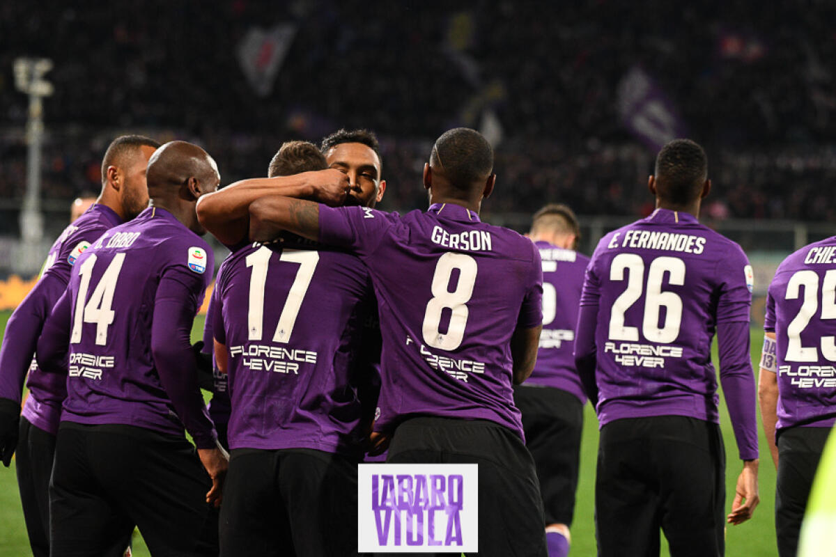 Roma-Fiorentina 1-1 dopo mezz'ora. A segno Pezzella e Zaniolo - Firenze, stadio Franchi, 24.02.2019, Fiorentina-Inter, foto Fiorenzo Sernacchioli. Copyright Labaroviola.com