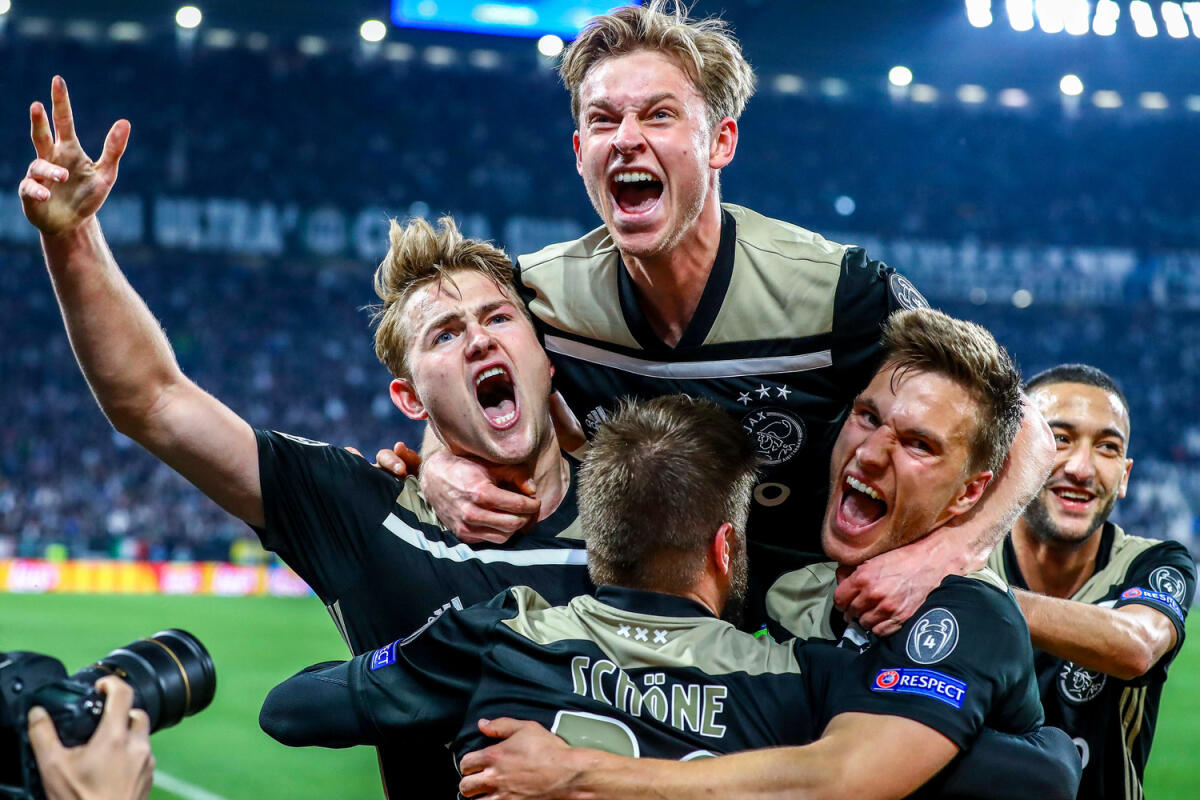 DALL'AJAX L'ENNESIMO SCHIAFFO A COGNIGNI, CORVINO, PIOLI E ANTOGNONI. LA DIMOSTRAZIONE... - Torino 16/04/2019 - Champions League / Juventus-Ajax / foto Imago/Image Sport
nella foto: esultanza gol Matthijs De Ligt