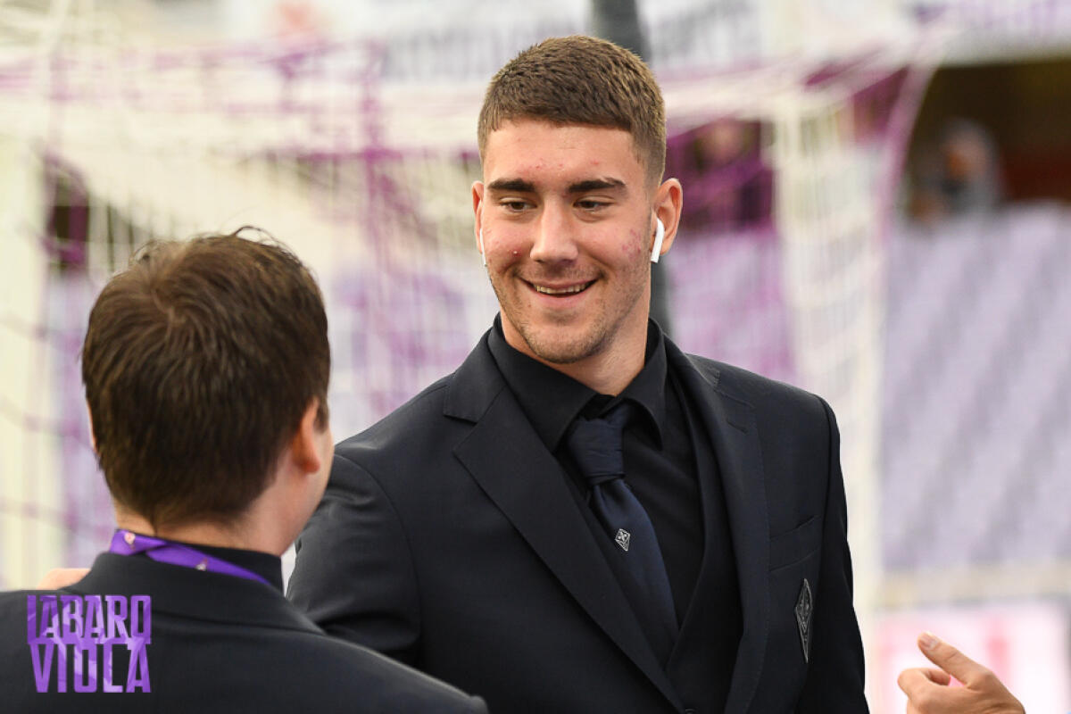 Ristic(Ag.Vlahovic): "Ora testa a scudetto e coppa italia. Poi a giugno.." - Firenze, stadio Artemio Franchi, 3.11.2018, Fiorentina-Roma, Foto Fiorenzo Sernacchioli. Copyright Labaroviola.com