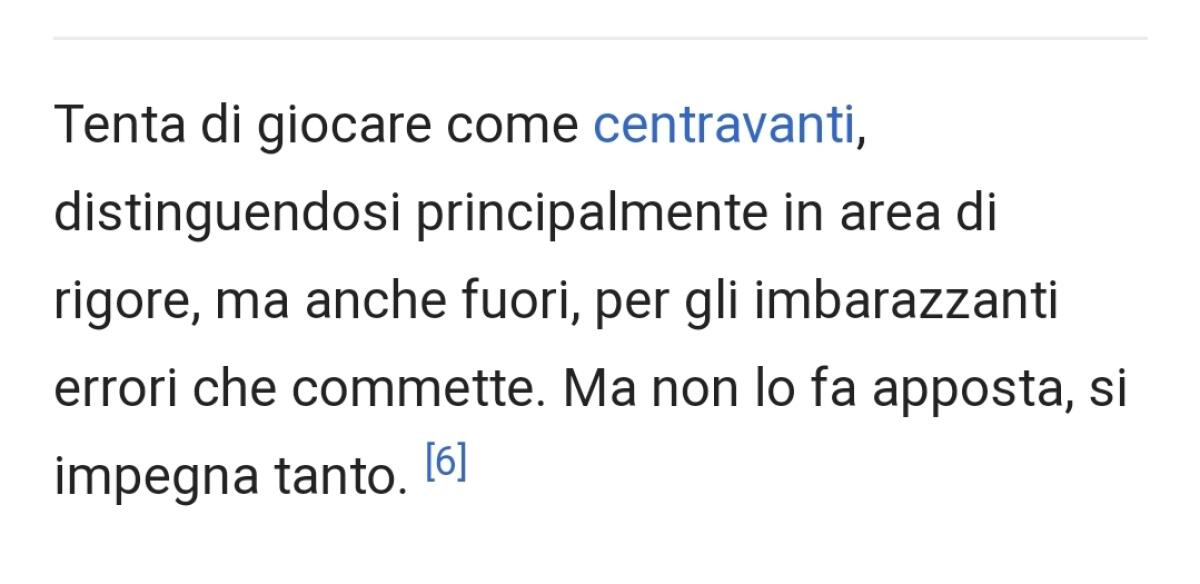 Cambia la pagina Wikipedia di Giovanni Simeone, le caratteristiche tecniche del centravanti viola diventano... - 