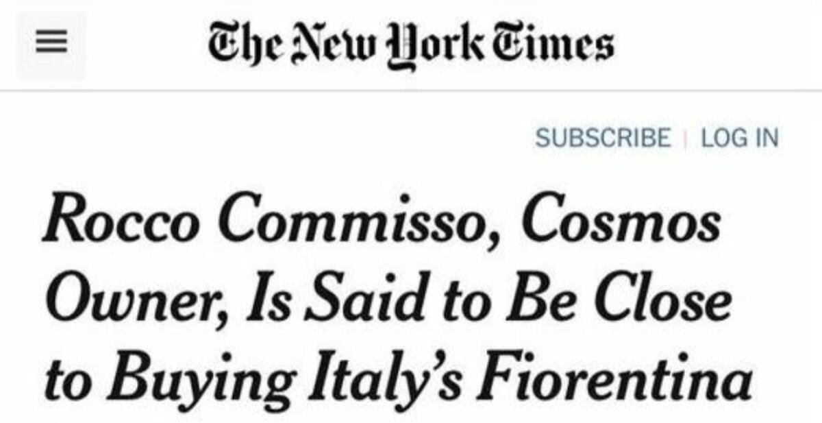 Il New York Times conferma, Fiorentina venduta a Commisso. Tutti i dettagli della trattativa iniziata un anno fa - 