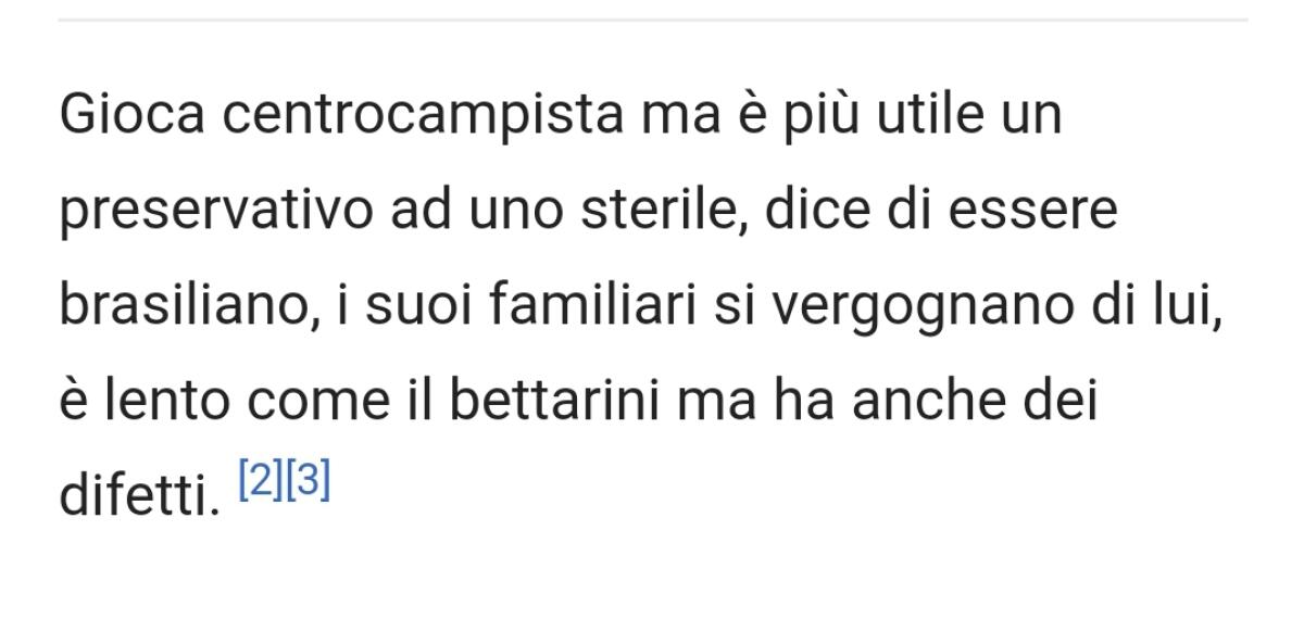 Dopo Simeone anche Gerson vittima di Wikipedia, la sua descrizione tecnica è stata vittima di hacker - 