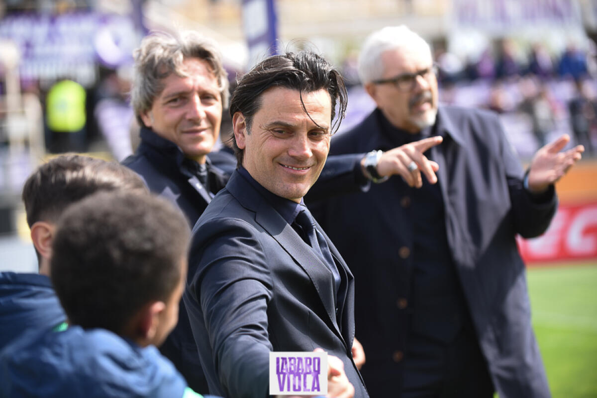 Montella ha avuto da Diego Della Valle la promessa del rilancio. Deciderà il tecnico i giocatori - Firenze, stadio Franchi, 14.04.2019, Fiorentina-Bologna, foto Fiorenzo Sernacchioli. Copyright Labaroviola.com Montella