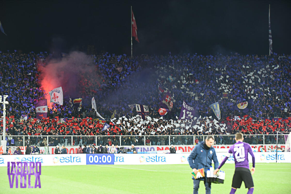 ATF: "Salviamo la nostra Fiorentina, domenica tutti a Parma. A fine stagione.." - Firenze, stadio Artemio Franchi, 1.12.2018, Fiorentina-Juventus, Foto Fiorenzo Sernacchioli. Copyright Labaroviola.com