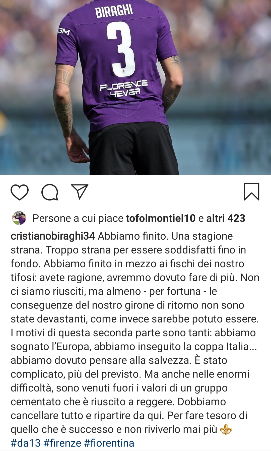 Biraghi: "I tifosi hanno ragione a fischiare e contestare. Le cose non sono andate come volevamo"