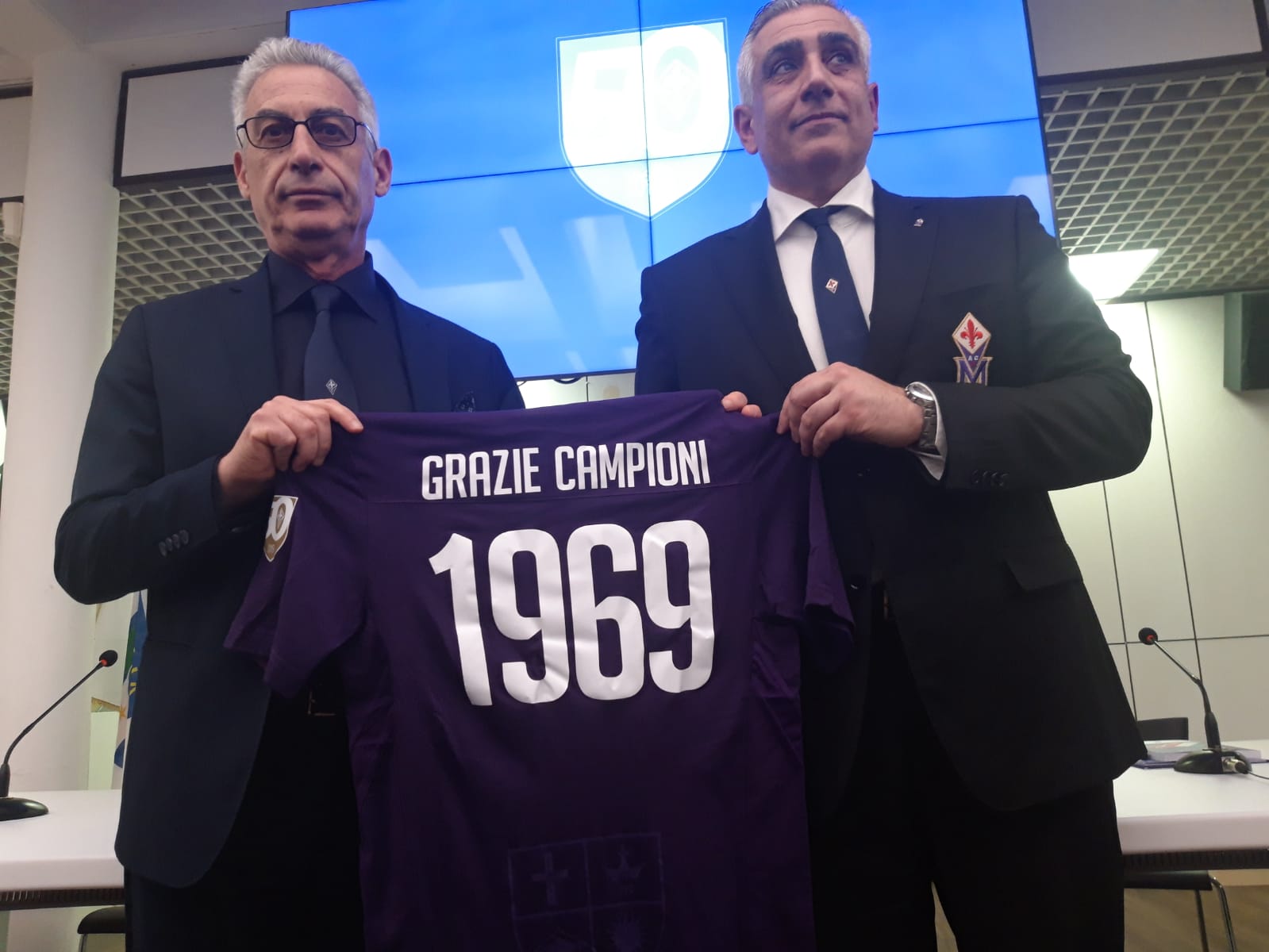 (FOTO): 50 anni dal secondo Scudetto Viola. La presentazione del libro celebrativo