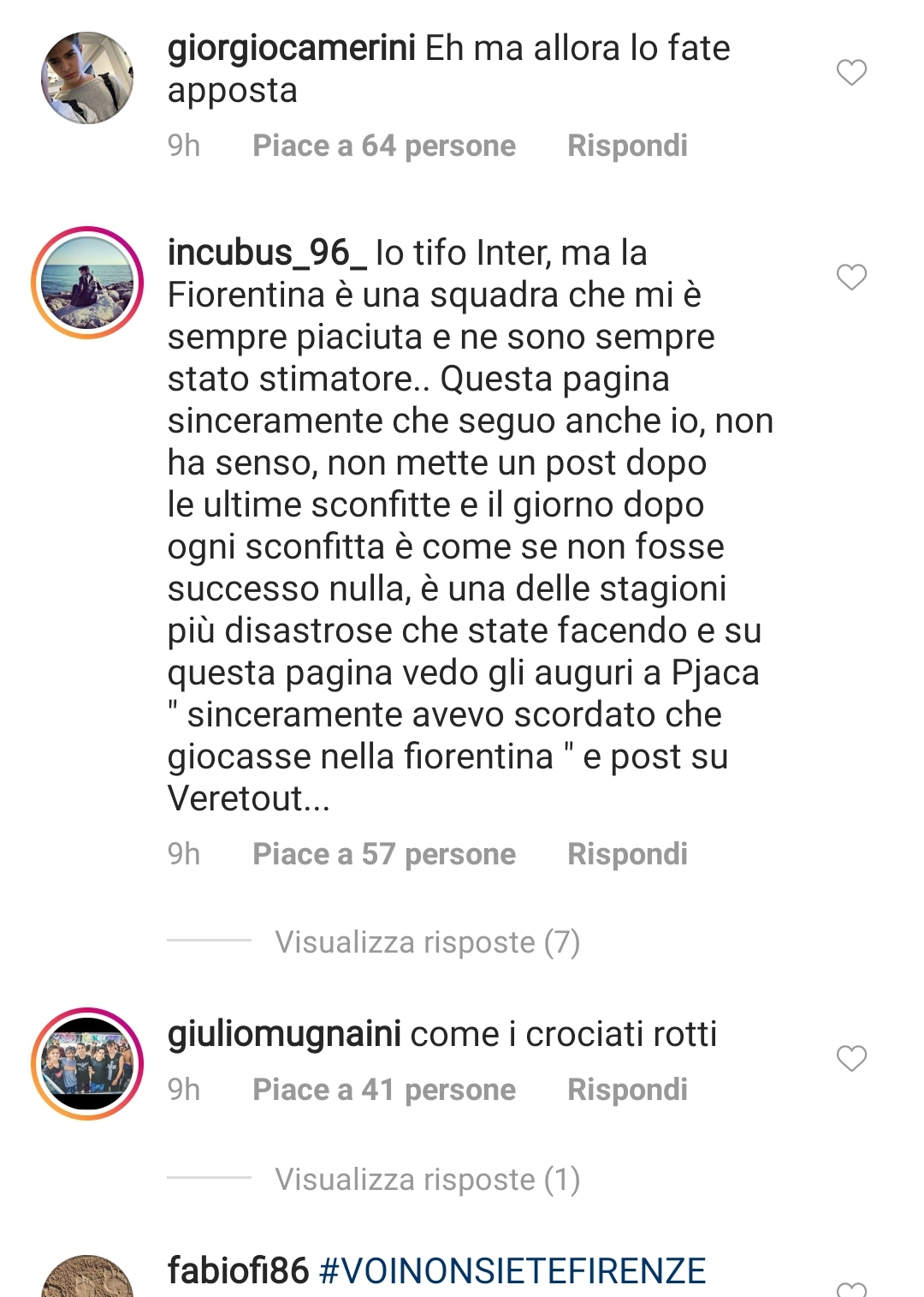 L'ultima gaffe social della Fiorentina, postano Pjaca che fa "marameo" e i tifosi si scatenano nei commenti