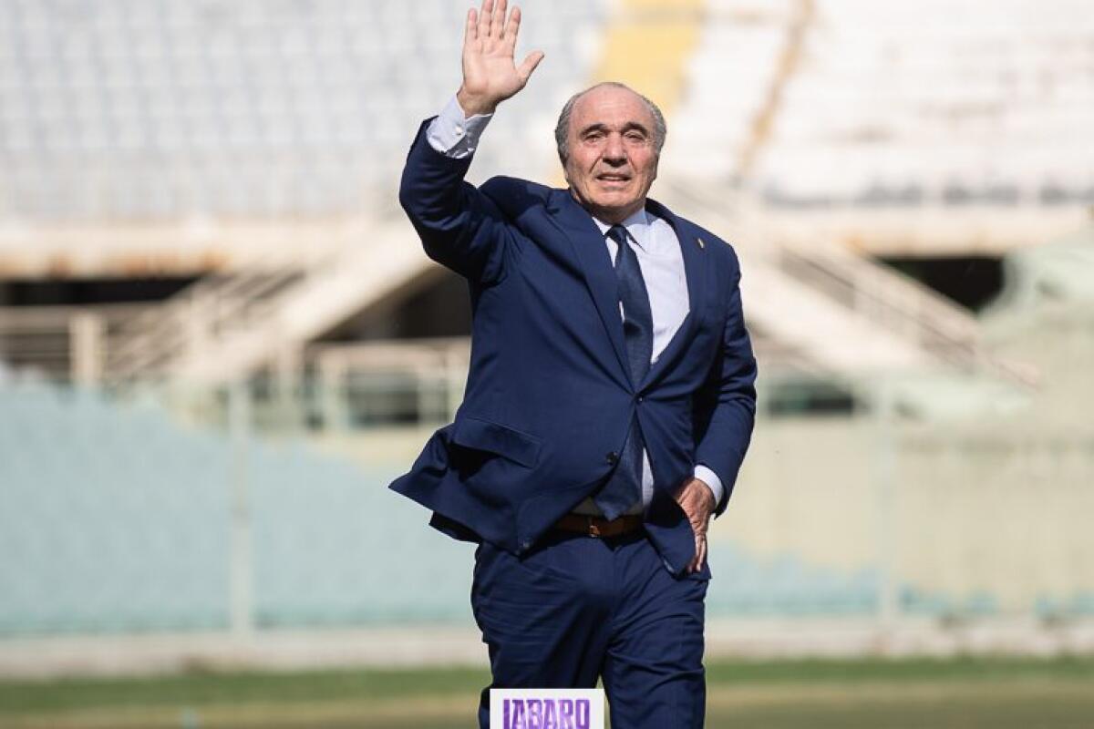 Sky, incontro tra Pradè, Commisso, Montella e Antognoni. Si parla anche del ritorno di Borja Valero alla Fiorentina - Firenze, stadio Franchi, 06/06/2019, presentazione Rocco B. Commisso, foto Fiorenzo Sernacchioli. Copyright Labaroviola.com