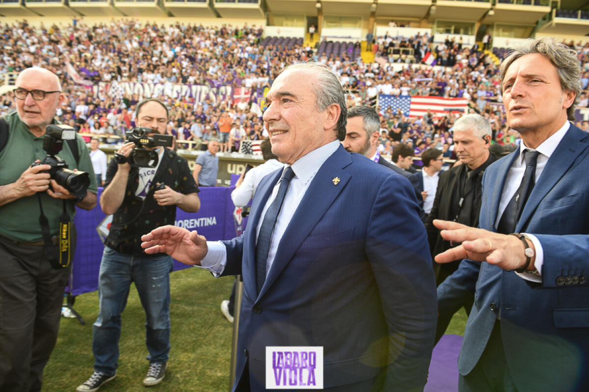 Commisso: "Il valore della mia impresa Mediacom ora è di 8 miliardi di dollari e la Fiorentina..." - Firenze, stadio Franchi, 06/06/2019, presentazione Rocco B. Commisso, foto Fiorenzo Sernacchioli. Copyright Labaroviola.com