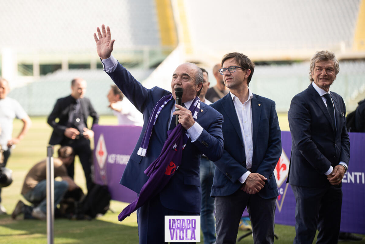 La Fiorentina cambia la sua immagine. Presto un nuovo sito web ufficiale con tante sorprese - Firenze, stadio Franchi, 06/06/2019, presentazione Rocco B. Commisso, foto Fiorenzo Sernacchioli. Copyright Labaroviola.com