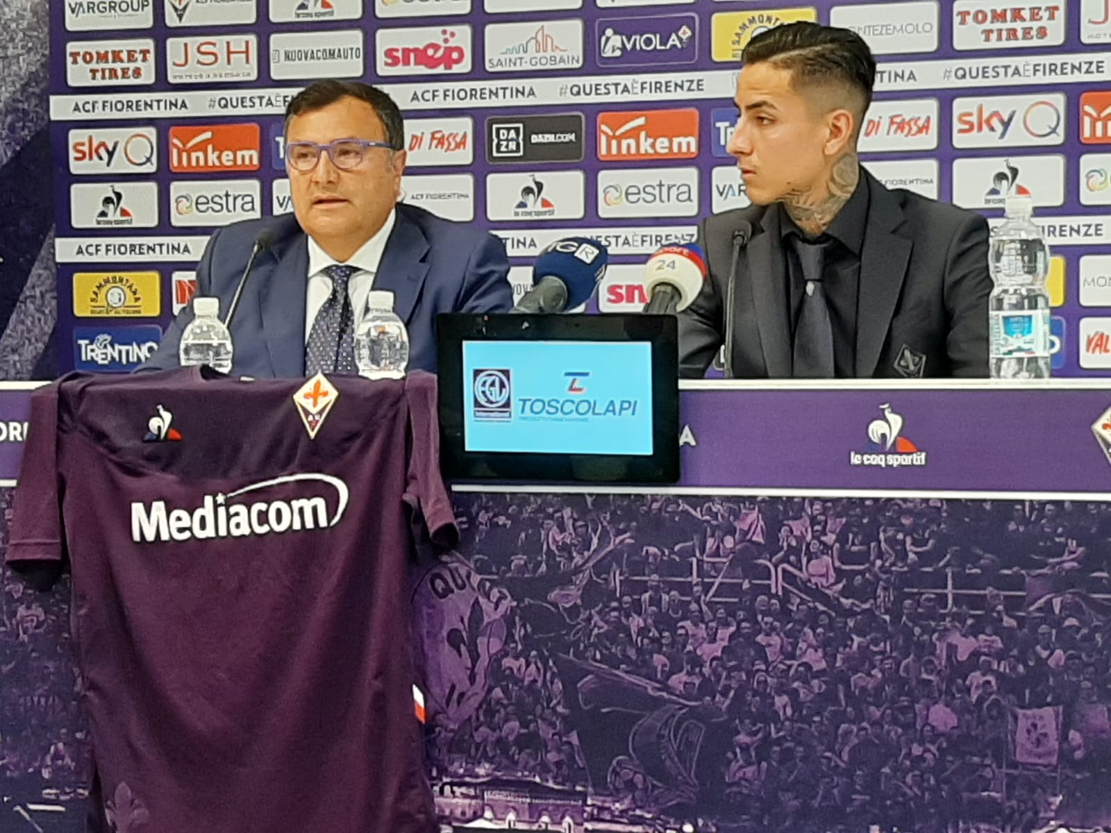 Sarà Mediacom il main sponsor della Fiorentina. Barone: "Tanti soldi nelle casse del club"