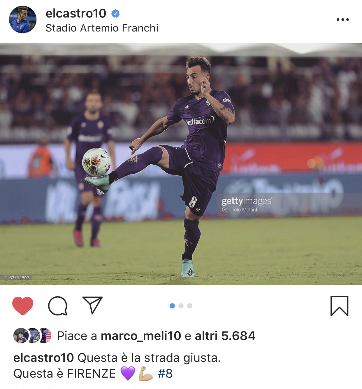 Castrovilli: "Questa è la strada giusta. Questa è FIRENZE"