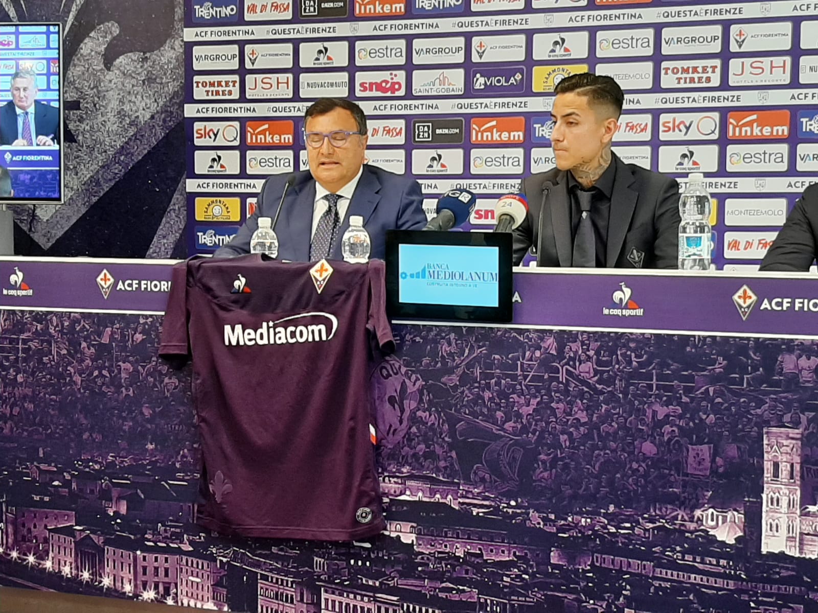 Sarà Mediacom il main sponsor della Fiorentina. Barone: "Tanti soldi nelle casse del club"