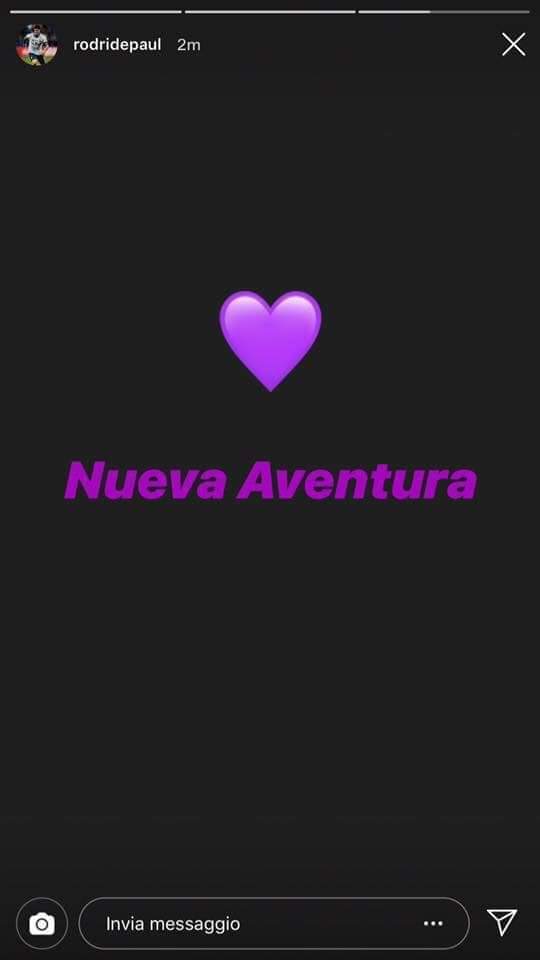 De Paul - indizio social. "Nueva aventura" con un cuore viola nelle stories. Sarà vero? (FOTO)