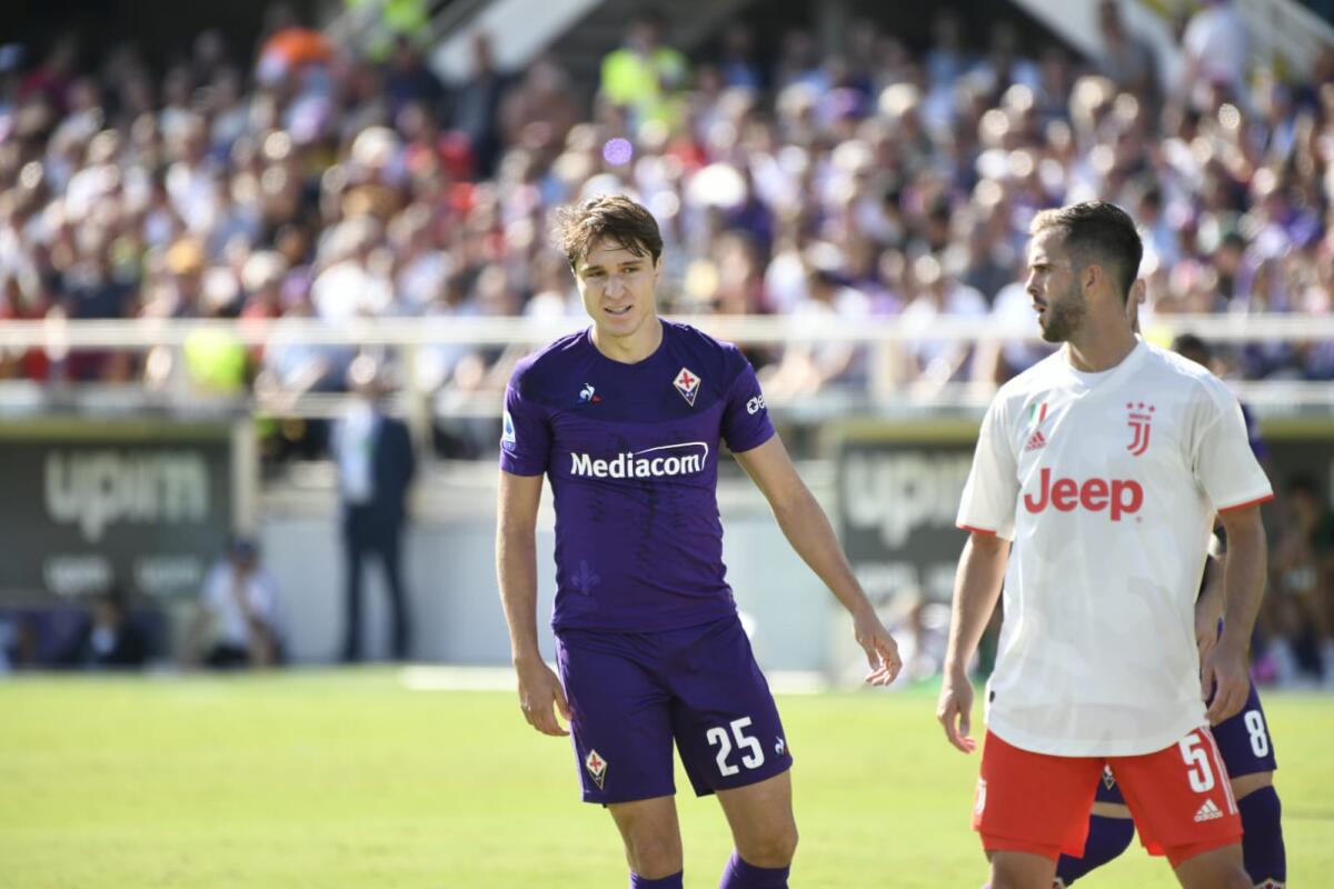 Inter - Juve, duello anche fuori dal campo: Marotta e Paratici già al lavoro per Chiesa - Firenze, stadio A.Franchi, 14.09.2019, Fiorentina-Juventus, foto Fiorenzo Sernacchioli. Copyright Labaroviola.com, Chiesa