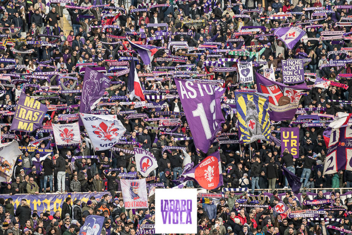 La Fiorentina condanna i cori sull'Heysel alla festa della Curva Fiesole - Firenze, stadio Franchi, 20.01.2019, Fiorentina-Sampdoria, foto Fiorenzo Sernacchioli. Copyright Labaroviola.com,