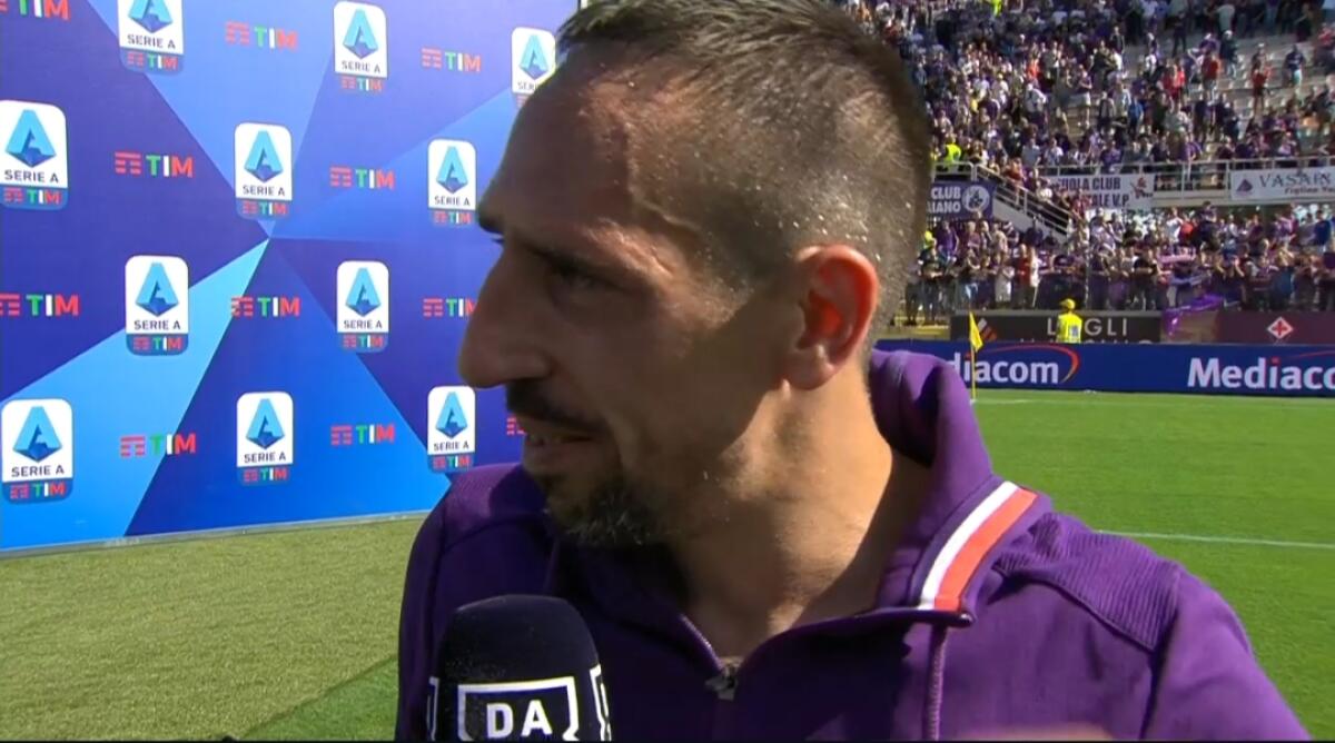 Ribery: "Corro e gioco per i tifosi viola. Fenomeno io? No, i fenomeni sono loro. Siamo un grande gruppo" - 