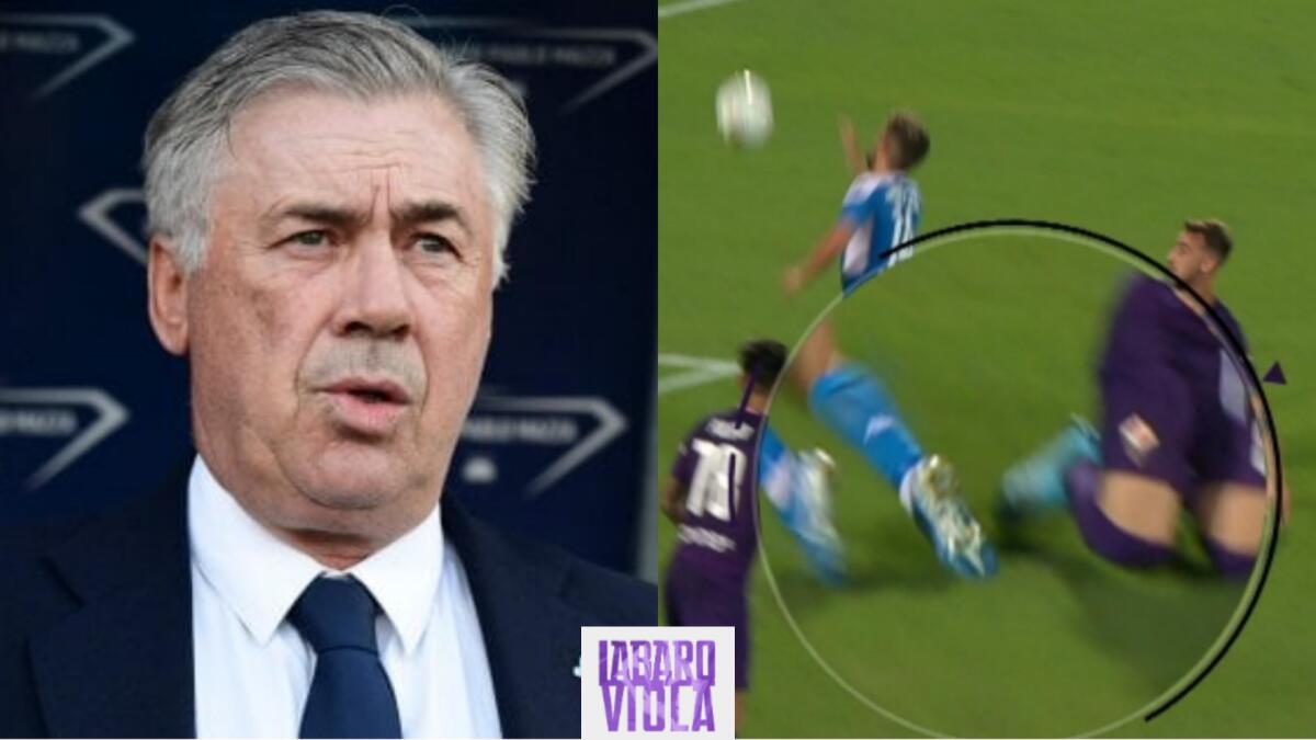 Ancelotti grida allo scandalo contro arbitro e Var. Ma sulla simulazione di Mertens a Firenze rimase in silenzio - 