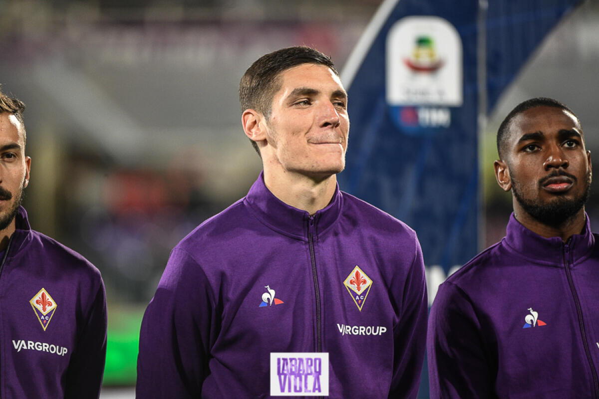 Milenkovic acciacciato durante la rifinitura al Franchi, ma domani dovrebbe giocare. Pedro... - Firenze, stadio Franchi, 10.03.2019, Fiorentina-Lazio, foto Fiorenzo Sernacchioli. Copyright Labaroviola.com,