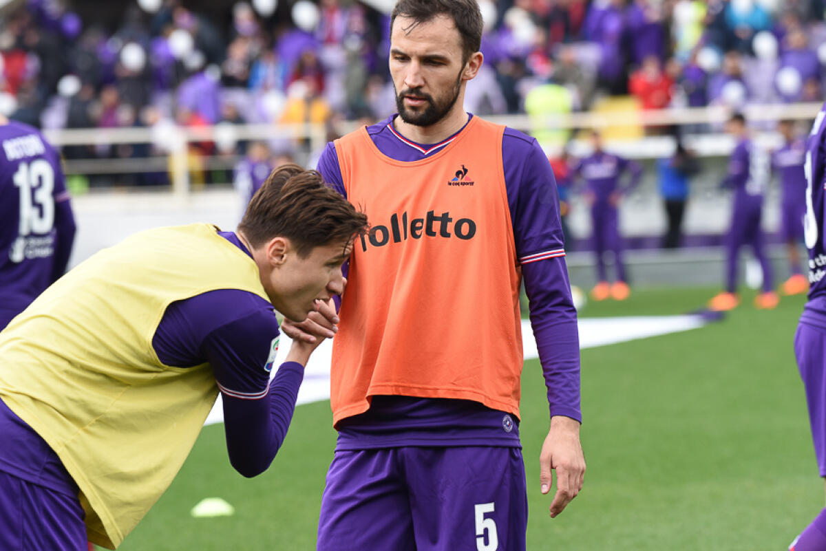 Il Corriere Fiorentino rivela: Chiesa e Badelj hanno chiesto loro di giocare, nonostante fossero convalescenti - Firenze, stadio Artemio Franchi, 11.03.2018, Fiorentina-Benevento, Foto Fiorenzo Sernacchioli. Copyright Labaroviola.com Badelj, Chiesa