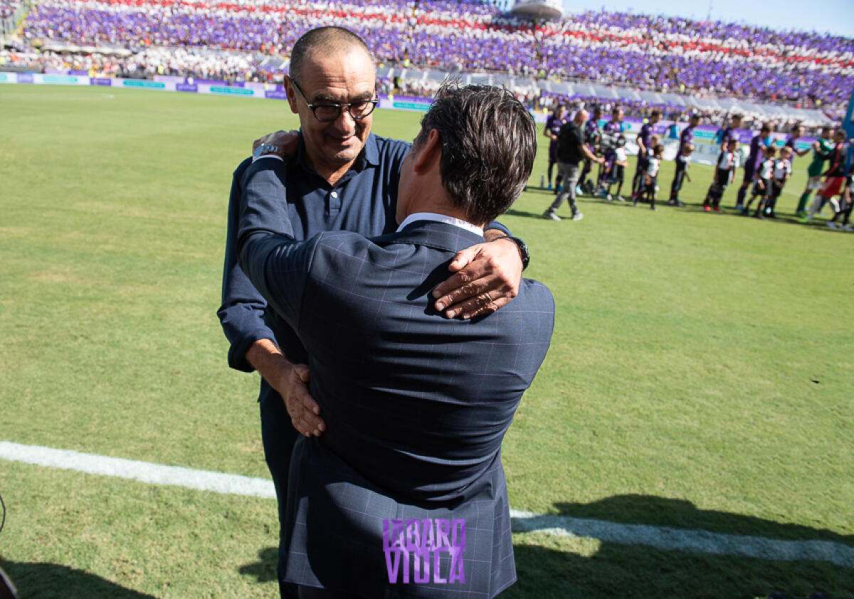 Sarri: "Contro la Fiorentina soffrimmo molto il caldo. Domani a Lecce saremo.." - Firenze, stadio A.Franchi, 14.09.2019, Fiorentina-Juventus, foto Fiorenzo Sernacchioli. Copyright Labaroviola.com